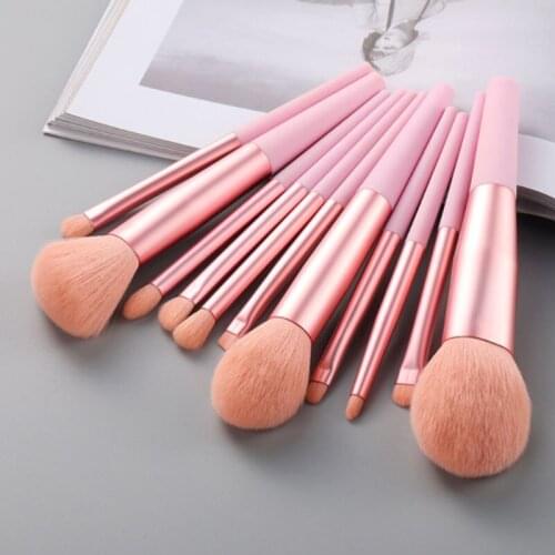 11pcs black pink purple green makeup brushes set cruelty free soft make up brush set for cosmetics
