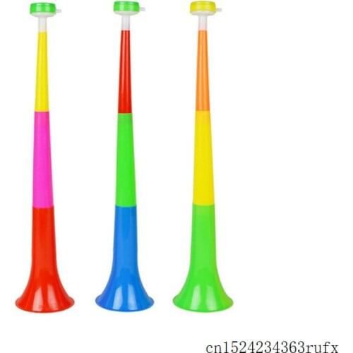 200 Pcs Soccer Horn Rave Loud Whistle Cheerleader Cheering Scalable Horns Sports Games Music Cheer Props Party Favors