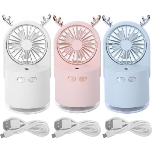 240ML 30-50ML/H Spray Humidifier Desktop Fan Portable USB Mist Spray Cooling Humidifier Fan