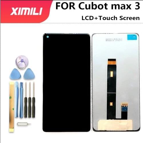 6.55 Inch New Original Cubot MAX 3 LCD Display and Touch Screen Digitizer Assembly1640x720P Replacement For Cubot max3 +Tools