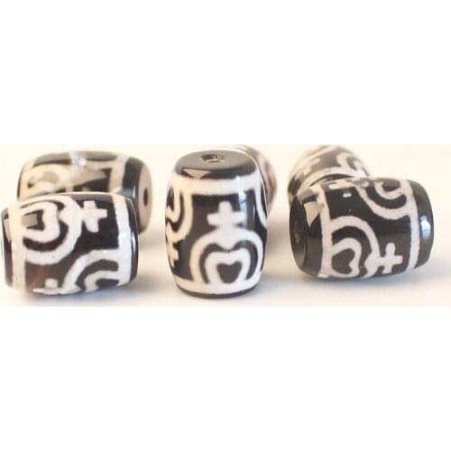 6pcs , 13x18mm Treasure Bottle Dzi agates Beads , For DIY Jewelry Making ! We provide mixed wholesale for all items