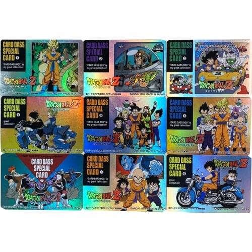 9pcs/set Super DRAGON BALL Limit Rare Flash Card Composite Craft Game Collection Cards Gifts for Children Toys
