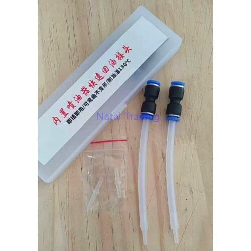 2pcs oil return quick collector for diesel common rail injectors, oil pipe connector, high temperature resistance