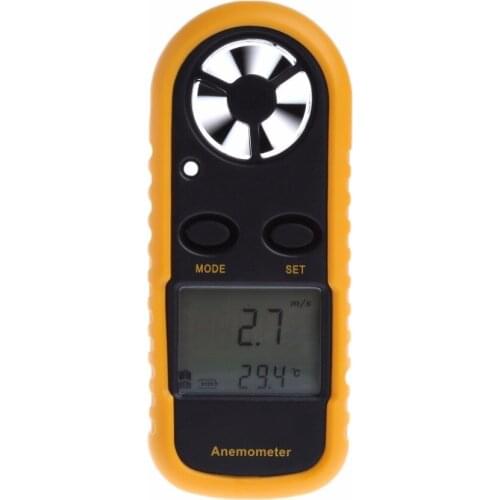 GM816 Mini Digital Anemometer Wind Speed Temperature Tester w/LCD Backlight