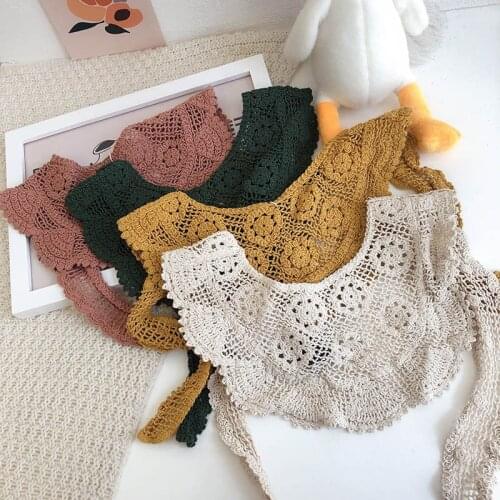 Children Fake Collars Gilrs Embroidery Shoulder Wrap Shawl False Collar Neckwear Dress Child Detachable Collar Accessories