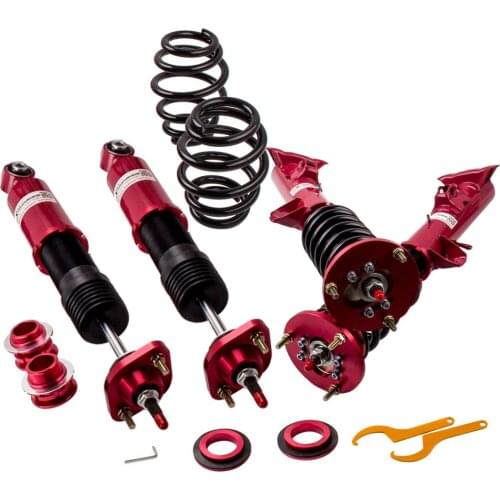 For BMW E36 3 Series 316 318 323 325 328 M3 Adj. Coilover Coil Struts Red Suspension Shock 328i 318is Shocks Absorber Spring