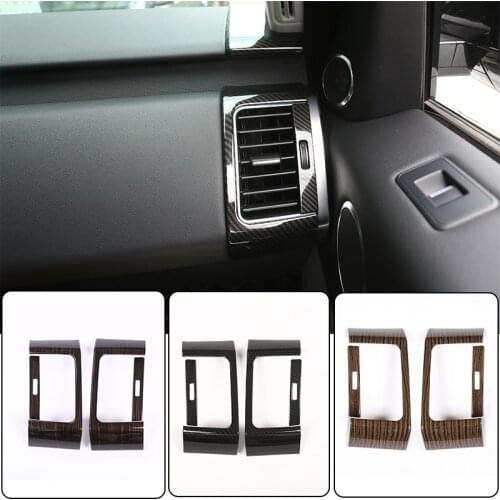 Sands Wood Grain Style For Land rover Range Rover Sport RR Sport 2014-2018 ABS Plastic Side Air Conditioning Vent Trim Accessory