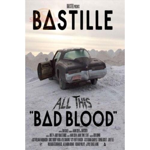 Best Nice Custom BASTILLE BAD BLOOD Poster Good Quality Wall Poster Home decoration Canvas Poster For Bedroom cd%25