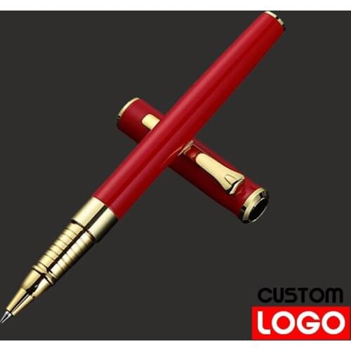 Metal Business Pen Stainless Steel Pen Barrel Custom Logo Text Engraving Signature Pen Gift Pen Multi-color Optional