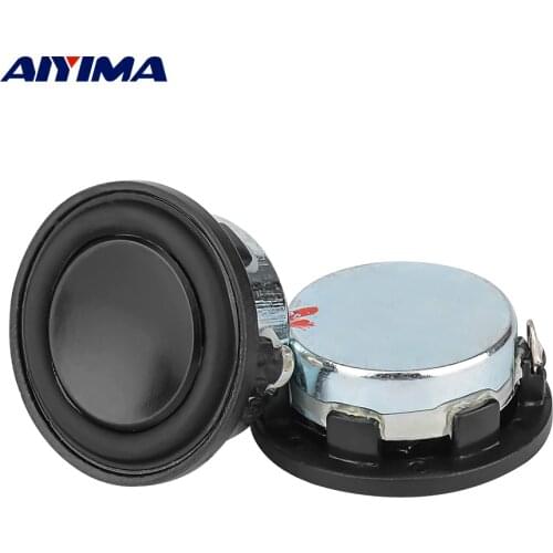 AIYIMA 1 inch 4 ohm/8ohm 3W Mini Speaker 28mm Full Range Midrange Bass PU Side Bluetooth Ultra-Thin Round Neodymium Speakers 2PC
