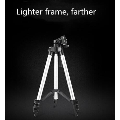 Multi-function aluminum telescope tripod bracket four-section tripod telescope tripod can be connected to mobile phone camera