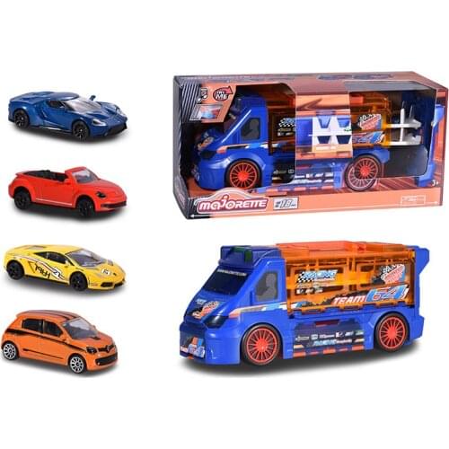1/64 Majorette Car Model Simulation Alloy Car Storage Box Box Sound and Light Container Truck Car Model