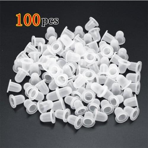 New Arrival HAICAR 100pcs Silicone Pigment Cups Caps Tattoo Ink Holder Permanent Makeup Supplies Tattoo Accessories Tool Pretty