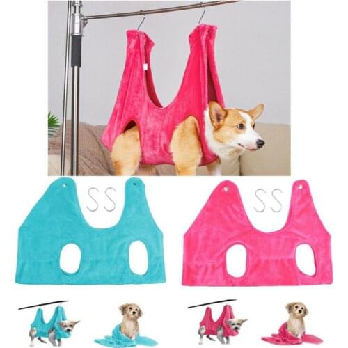 Dog Hammock Helper Dog Cat Grooming And Nail Trimming Pet Grooming Hammock Restraint Bag for Bathing Nail Trimming