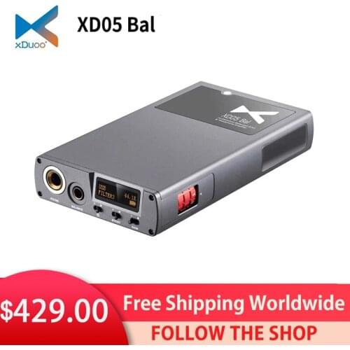 XDUOO XD05 Bal Portable Decoding Headphone Amplifier XD-05 Balanced DAC 32bit/768kHZ DSD512 xd05bal