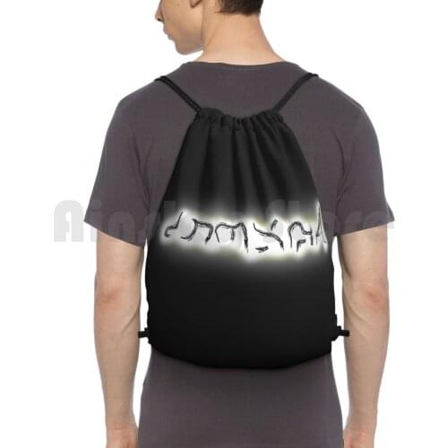 Summon Sign Backpack Drawstring Bag Riding Climbing Gym Bag Dark Souls Video Games Games Nerd Geek Summon Sign Gaming Jolly