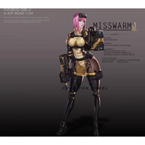 1/24 Resin figure model kits DIY beauty self-assemlbed A-547