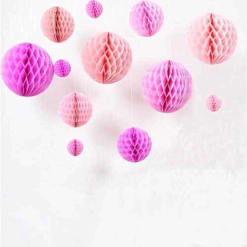 1pc 4/6/8/10/12inch honeycomb ball paper flower lantern ball wedding party kids birthday party decoration baby show supplies