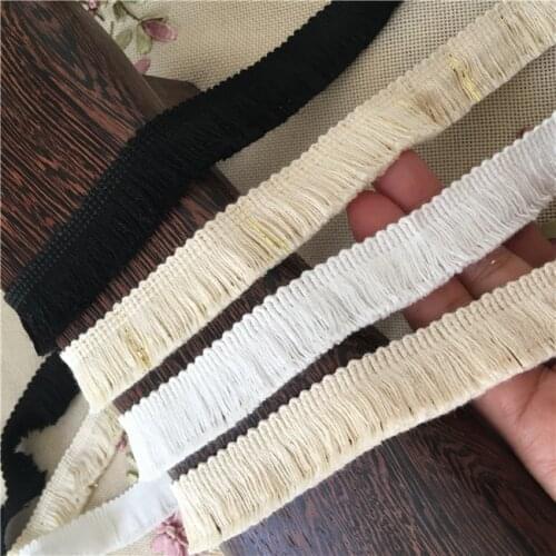 10Yard/Lot Handmade DIY 2CM Cotton Lace Trim Tassel Fringe Accessories Clothing Curtain Table Sweater Home Decorative