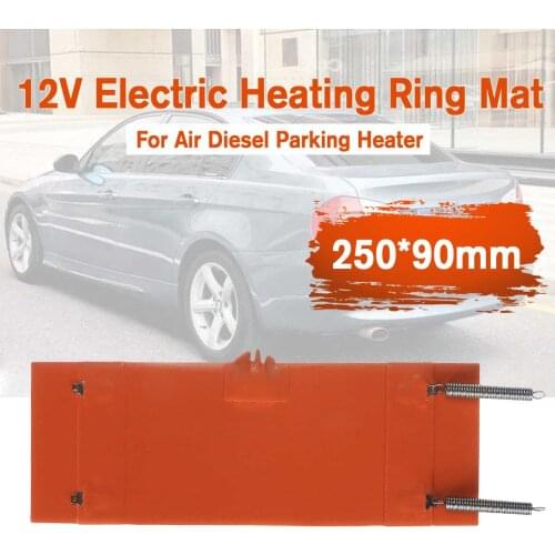 12V 250x90mm Electric Heating Ring Heater Mat Car Filter For Air Diesel Parking Heater