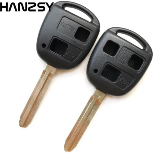 2/3 Buttons Car Remote key Case Fob For Toyota Camry RAV4 Corolla PRADO YARIS Land Cruiser FJ Cruiser with Uncut TOY43 Blade
