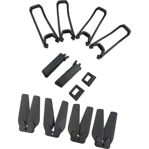 4Pcs Propeller Protective Cover Protection Guard + Landing Gear for E58 S168 JY019 RC Drone Folding Quadcopter Spare Parts