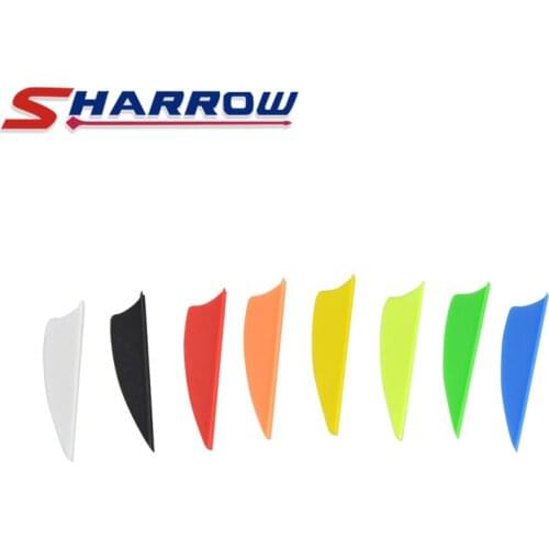 40 Pcs Archery Rubber 1.75inch Arrow Feather DIY Fit For Wood/Bamboo Arrows Shooting Hunting Accessories Outdoor Sports