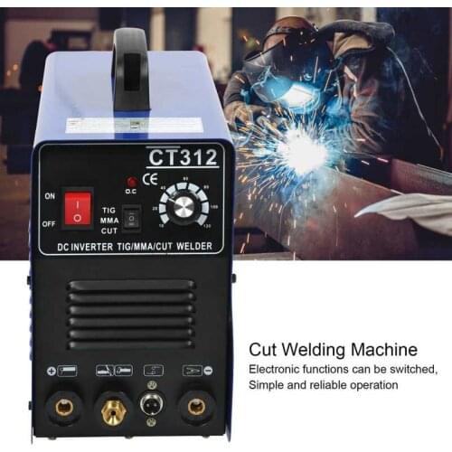 3 in 1 TIG/MMA Cut Welding Machine Air Plasma Cutter Multiple Functions Metal Soldering Tool CT312 AC220V