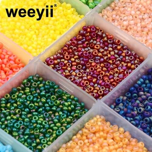Approx.1100pcs 2MM Matte Plating Corolful Czech Glass Beads For Jewelry Making Seed Beads Charms Spacer Beads DIY Crafts