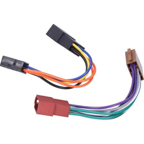 Accessoire voiture Adapters Sockets Car ISO Radio Wiring Harness Adapter Plug Stereo CD Player Cable Fit for Cabrio/Euro Van