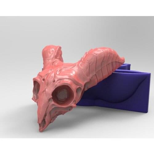 Crow Skull Silicone Mold Diy Making Plaster Model Interior Decoration Tool Fondant Chocolate Food Mold17347