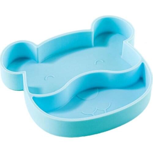 3Pcs/Set Children Tableware Cartoon Shape Division Design BPA Free Feeding Dish Spoon Fork Set for Home Use