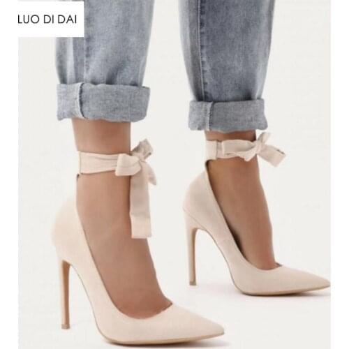 Замшевые туфли-лодочки LUO DI DAI China At AliExpress