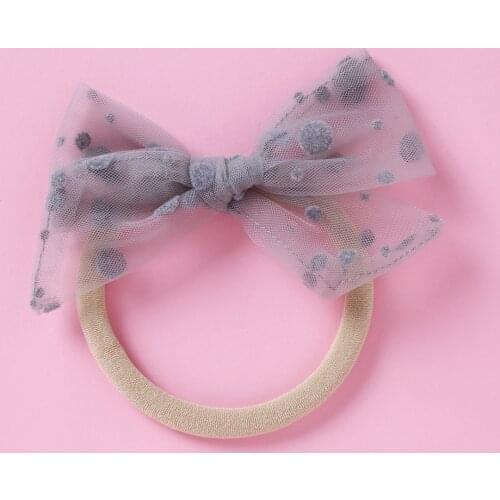 Ins Baby Bows Headbands Girls Fashion Hair Accessories for Newborn Thin Nylon Turban Traceless Infant Cute Baby Accessories