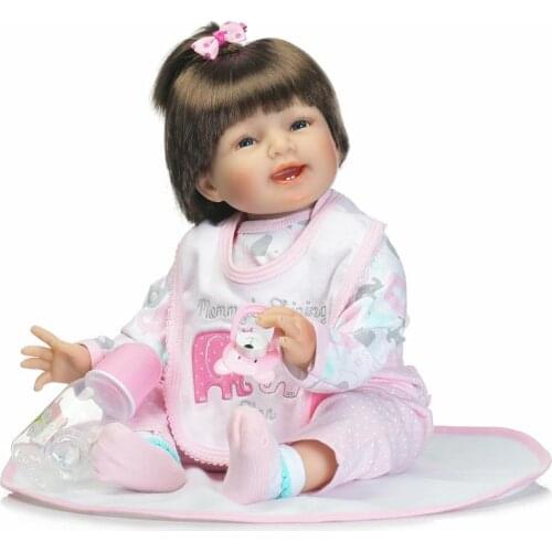 55cm Soft Silicone Reborn Baby Toys Fashion Collection Doll Best Gift for Girls Lifelike Newborn Babies Toys Girl Princess Doll