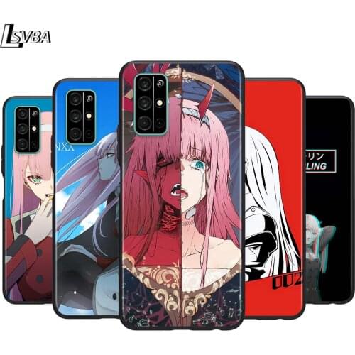Darling in the franXX for Huawei Honor V30 V20 Pro X10 9S 9A 9C 9X 8X 10 9 Lite 8 7 Pro Silicone Soft Black Phone Case