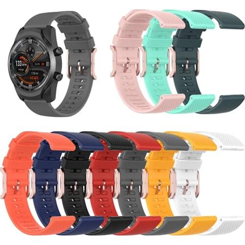 Soft Replacement 22MM Watch Strap Wrist Band for Ticwatch Pro/Ticwatch Pro2020/Ticwatch GTX SmartWatch Unisex Bracelet