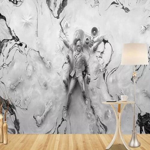 Milofi custom wallpaper mural European modern abstract minimalist art creative portrait background wall decoration wallpaper