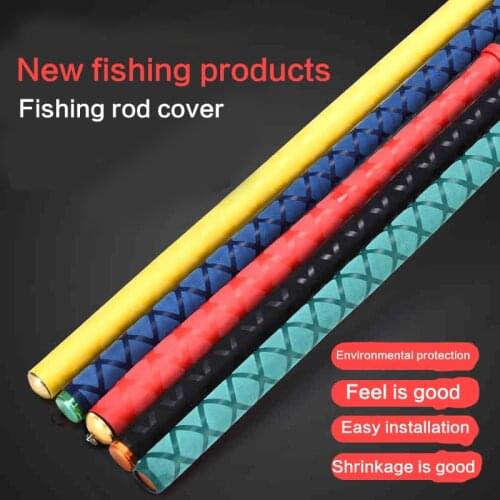 Non-slip Heat Shrink Wrap Tubing Fishing Rod DIY 5 colors 1M Handle Insulation Waterproof Racket Handle Grip