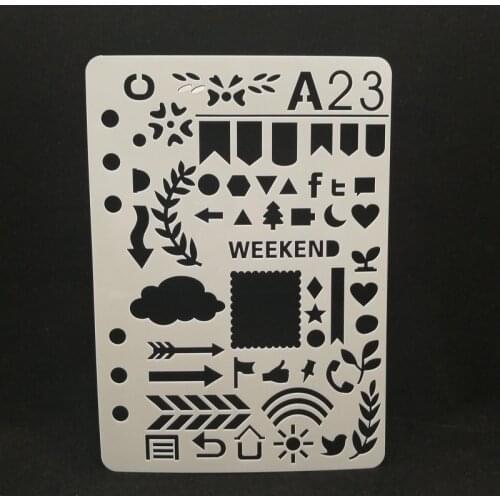 Leave weekend Layering Stencil Drawing Color Spraying Stencil for Diy scrapbook/photo album coloring,painting stencil,home decor