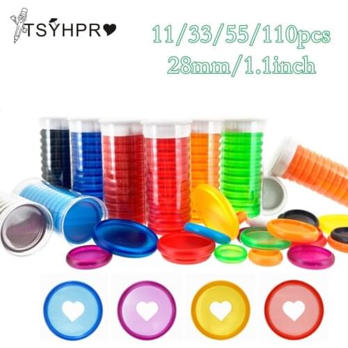 1/3/5/10 Boxs 28mm Heart Binder Rings with Box for Discbound Notebooks/Planner Diy Loose Leaf Paper Binding Rings LF19-308
