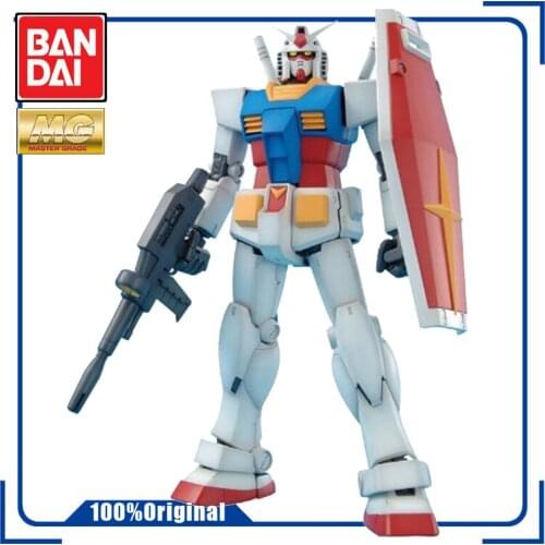 BANDAI MG 1/100 Ready Player One Gundam RX-78-2 2.0 Assembly Model Action Toy Figures Childrens Gifts