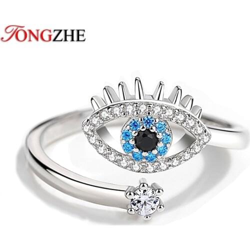TONGZHE Women's Silver Rings