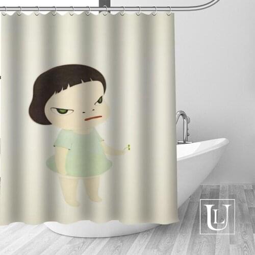 Waterproof Bathroom Curtains Modern Nara Yoshitomo Shower Curtain polyester Bath screens Customized curtain