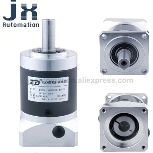 High Precision ZD Planetary Gear Box 60ZDE8K 60ZDE10K 60ZDE15K 60ZDE20K With Delta Servo Motor