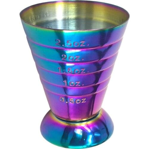 Hot Sale Multi-function 75ML Bartending Magic Measuring Cup Ounce Cup Measuring Spoon Mixing Cup Plating Color Jigger Wine Cup