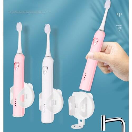 1Pcs Creative ABS Electric Toothbrush Holder Bathroom Traceless Toothbrush Stand Rack Organizer Household Bathroom Merchandises