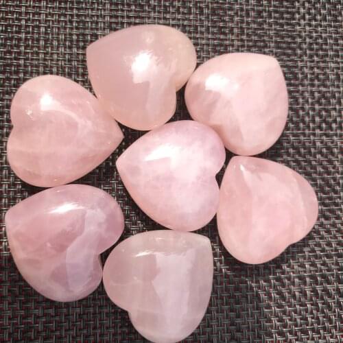 1pcs Natural Crystal Quartz Heart Carving Colorful Heart Love Stone As Gifts for Home Decoration