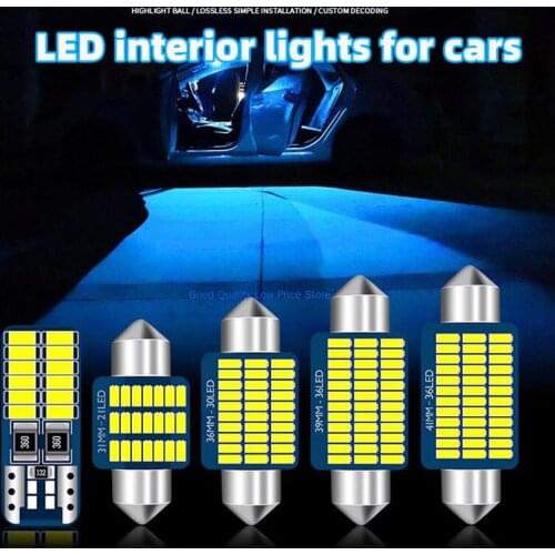 11pcs White Canbus LED Bulbs Interior Map Trunk Door Light Kit For 2007-2010 2011 2012 Lexus ES350 Vanity Mirror Plate Lamp