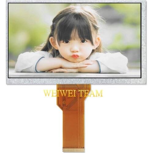 165mm*100mm 7 inch 800x480 TFT LCD display 400 nits high brightness 50pins panel AT070TN94 screen